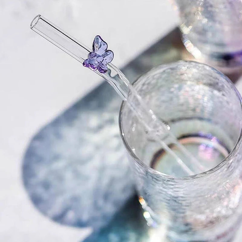 ButterflySip Reusable Glass Straws